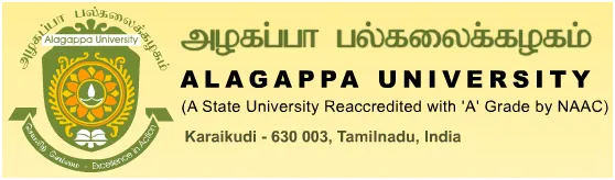 Alagappa University's Directorate of Distance Education Logo